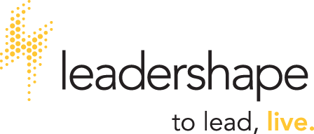 Leadershape: to lead, live.