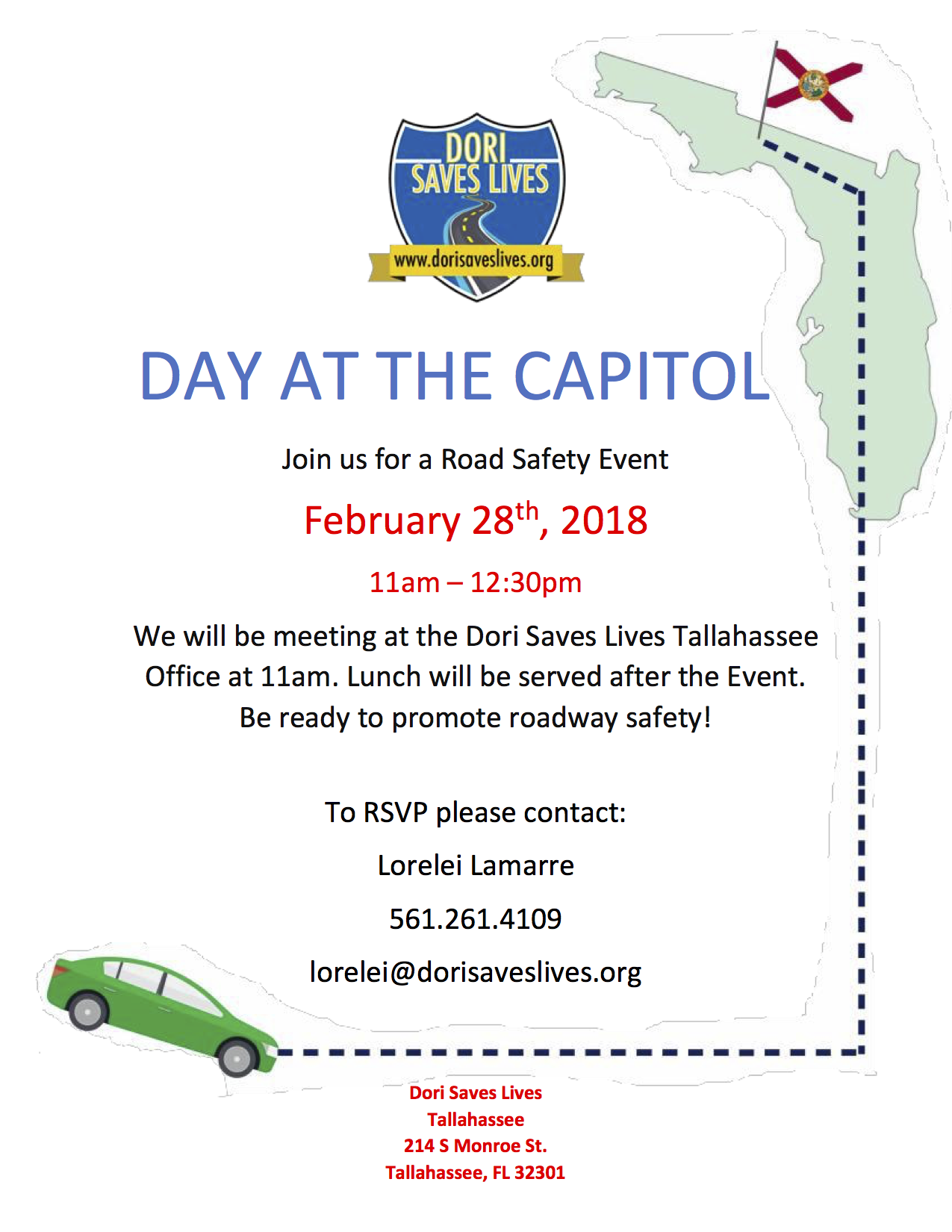 Day at the capitol: February 28, 2018 from 11:00 a.m. - 12:30 p.m.
