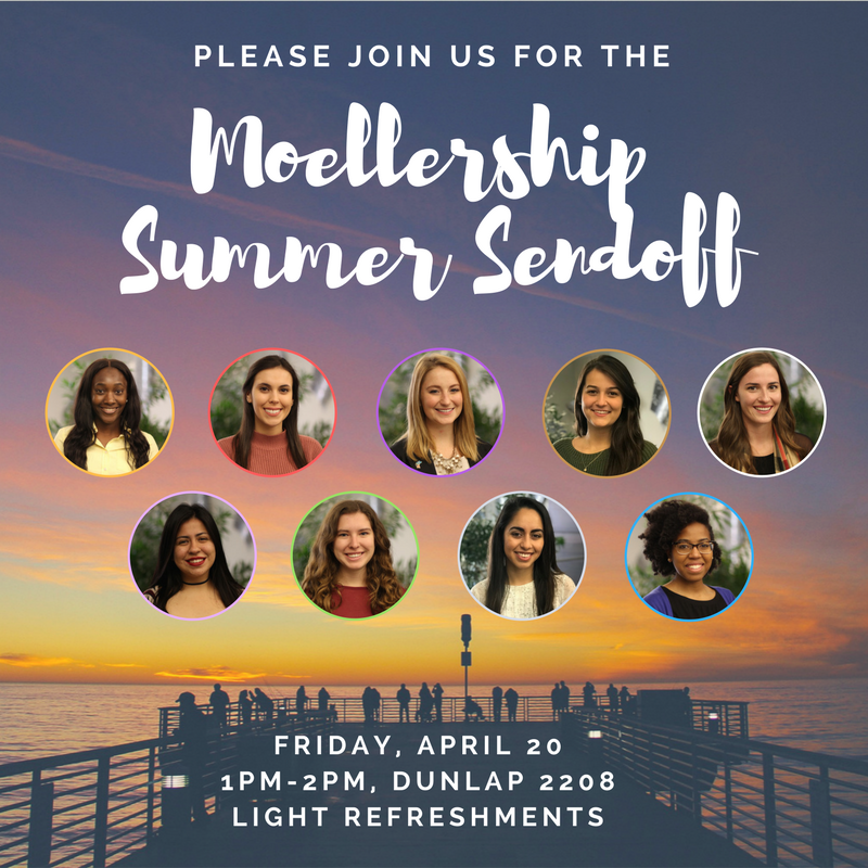 Moellership Summer Sendoff with nine portraits of recipients