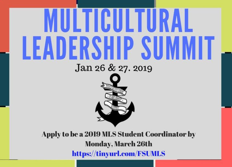 Apply to be a 2019 Multicultural Leadership Summit Student Coordinator by Monday, March 26