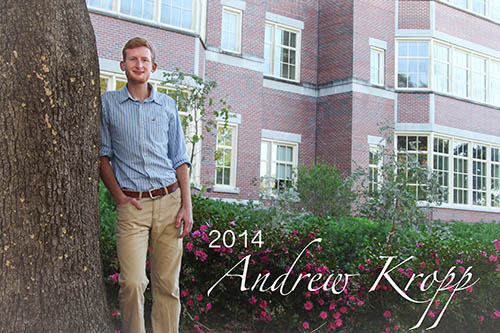 2014 Scholarship Recipient Andrew Kropp