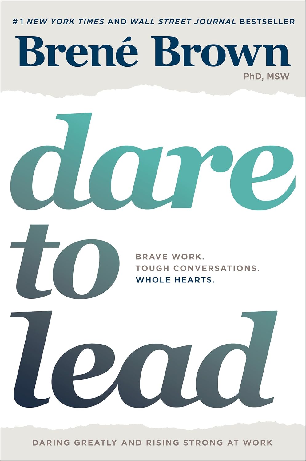 "Book cover for Brene Brown's 'Dare to Lead'"