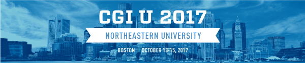 CGI U 2017, Northeastern University; Boston, October 13-15, 2017