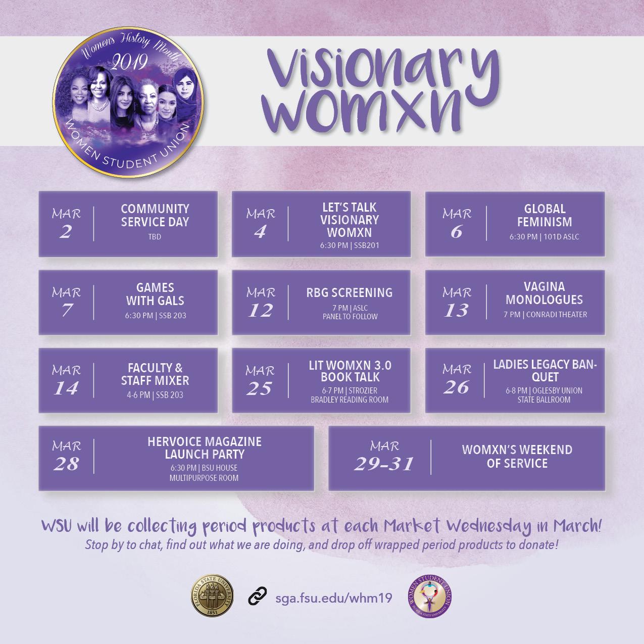 Women's History Month 2019: Visionary Womxn