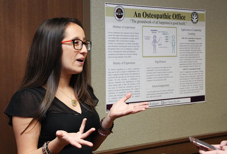 Alexa Rodriguez talks about her experiences at the Spring LLRC Poster Presentation.