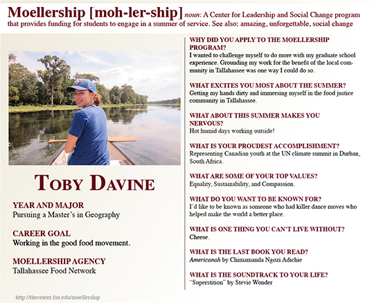 Toby Davine Moellership Profile